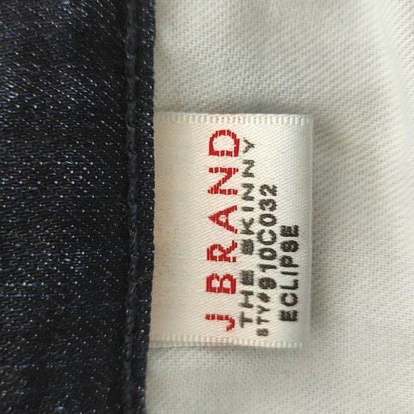 New J. Brand " THE SKINNY " Eclipse Dark Wash Jeans 29 Inseam 28 - Picture 7 of 7